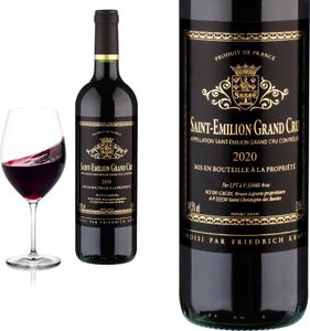 2020 Saint Emilion Grand Cru Etiquette noir - Rotwein