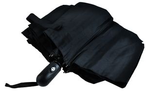 Taschenschirm Auf-Zu Automatik 110cm Mini Regenschirm winddicht schwarz 3406