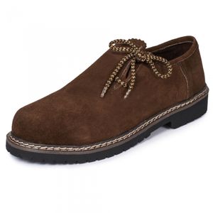 PAULGOS tradiční boty z pravé kůže Haferl boty Haferl ve 4 barvách velikost 39-47, barva:tmavě hnědá, velikost:46