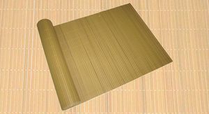 PVC SICHTSCHUTZMATTE 36 Varianten, Größen:90 x 1000 cm, Farbauswahl:bambus, Form:flach