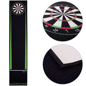 Dart Teppich Grün Target Oche Matte Steeldart Dartpfeile Dartboard Zubehör Dartteppich Darts Abwurflinie Schutz Gummi Boden Dartscheibe 290 x 60 cm Kingpower