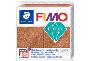 FIMO EFFECT Modelliermasse ofenhärtend roségold-glitter 57 g