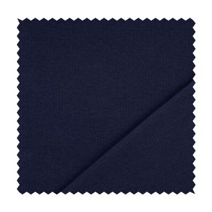 Bündchen gerippt Meterware marine - Bündchenstoff Uni, Rippen Schlauchware dunkelblau -Strickware, Jerseystoff, Rippbündchen  100 Kl.1 *Ab 25cm