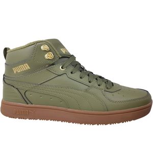 PUMA Rebound Rugged High-Top Sneaker gefüttert Unisex burnt olive/burnt olive/puma team gold 44