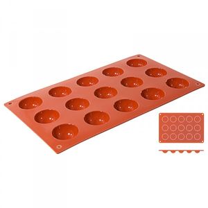 Halbkugelform, Backmatte, aus Silikon, verschiedene Größen wählbar : 4 cm Variante: 4 cm