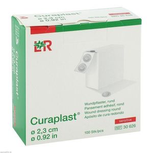 Curaplast Strips sensitive round 23 mm 100 ks