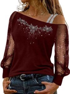 Damen Blusen Sommershirt Elegant T-Shirt Transparent Oberteile Locker Tops Shirts ,Größe XXL