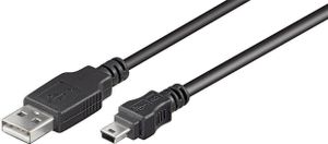 Microconnect USBAMB510 10m Kabel USB A Mini-USB B Męski Czarny Kabel USB (USBAMB510)