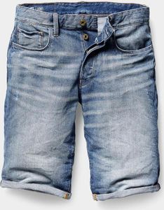 G-star 3301.6 Kurze Jeans Blau 27 Mann Blau 27