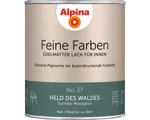 Alpina Feine Farben Lack Edelmatter Lack für Innen 750 ml No. 37 Held des Waldes
