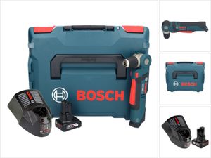 Bosch Professional GWB 12V-10 Akku Winkelbohrmaschine 12 V + 1x Akku 6,0 Ah + Ladegerät + L-Boxx