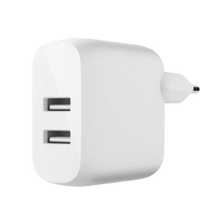 Belkin Dual USB-A Ladegerät, 24W weiß                  WCB002vfWH