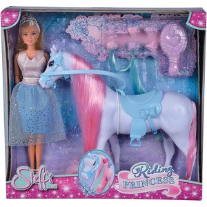 Simba - Steffi Love Princess and Horse - Model Doll 29cm - Kleid + Tiara - Friseurzubehör inklusive