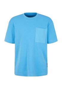 Tom Tailor T-Shirt Kurzarmshirt structured mit Brusttasche