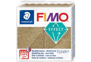 FIMO EFFECT Modelliermasse ofenhärtend gold-glitter 57 g