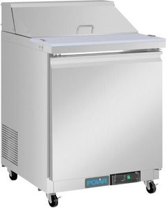 Polar U-Serie Premium Einzeltür Mega Top Prep Thekenkühlschrank 154 Liter