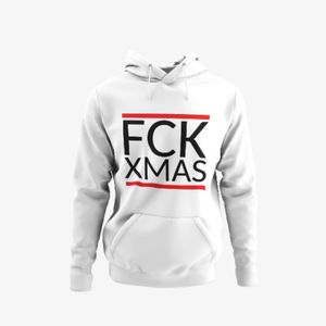 Pánska mikina s kapucňou FCK xmas Father Christmas Chrismas Christmas Funny Funny Sayings Fuck You Father Christmas Sayings