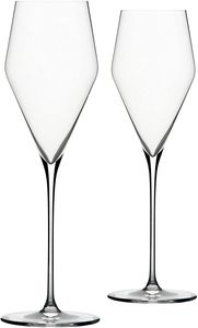 Zalto 2 sklenice na šampaňské 11552 + sada 4 brček z nerezové oceli EKM Living zdarma