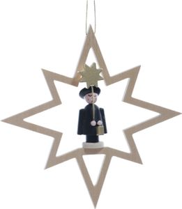 Christbaumschmuck Holzstern mit Kurrendesänger / Stern ø 12,5 cm NEU Christbaumschmuck Holzstern mit Kurrendesänger / Stern ø 12,5 cm NEU