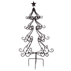 UNUS® Weihnachtsbaum Dekostecker Gartenstecker Christbaum Metall 123 cm