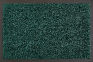 Fußmatte 90 x 150 cm Dunkelgrün Türmatte Sauberlaufmatte für Innen- und überdachte Außenbereiche wasserfest mit rutschfester Rückseite Fußabtreter