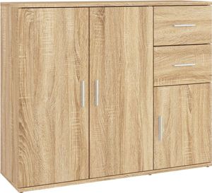 vidaXL Kredens dąb sonoma 91x29,5x75 cm Materiał drewnopochodny
