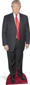 Trump, Donald Pappaufsteller Red Tie Red Carpet
