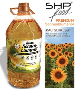 5 Liter SHP Premium-Sonnenblumenöl - Kaltgepresst