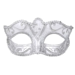 venedig Felina Damen verkleiden Maske Silber Einheitsgröße