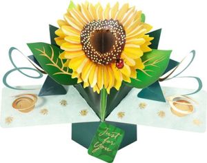 Grußkarte Pop Up Karte Grußkarte, Sonnenblume, Grußkarten, Glückwunschkarten Blumen