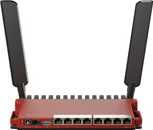 Mikrotik L009UiGS-2HaxD-IN Jednopasmowy router bezprzewodowy Gigabit Ethernet (2,4 GHz) czerwony