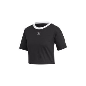 adidas Crop Top T-Shirt Schwarz FM2557