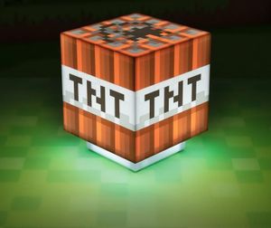 Lampa Minecraft TNT z dźwiękiem