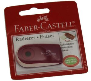 Faber-Castell Radiergummi Sleeve Mini mit Schutzhülle sortiert