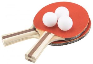 Tischtennis Set 2 Schläger - 3 Bälle Tischtennisschläger Alert Sport