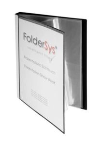 FolderSys Sichtbuch DIN A4, 30 Hüllen schwarz