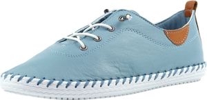 Lunar - Damen Leinenschuhe "St Ives", Leder GS285 (36 EU) (Hellblau)