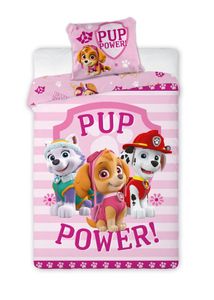 Paw Patrol Rosa - Kinder Jugend Bettwäsche Set 135 x 200 Baumwolle für Mädchen