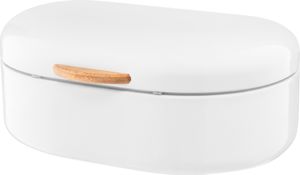 Brotkasten Brotkorb Brotbox Brotkiste Brotbehälter Edelstahl AMBITION Weiß
