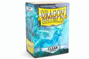 100 Dragon Shield Matte Card Sleeves / Hüllen, Farbe:clear / transparent