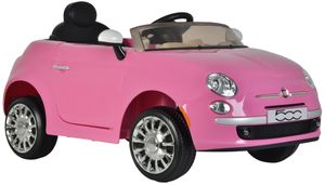 Fiat 500cc-Batterie-Fahrzeug mit Fernbedienung 12V rosa, Farbe:rosa
