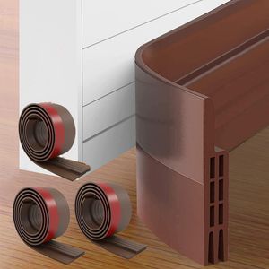 Jesunfuzhu 3 rolls 1 m x 5 cm Tür Dichtung Zugluftstopper Für Türen&Türdichtung Unten,Schalldichter Türschutz Für Türen (Braun)