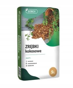 Kokosové štiepky frakcia 1,2-2,4 cm 5 l záhrada