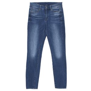 21011 G-Star, 3301 Ultra High Skin,  Damen Jeans Hose, Stretchdenim, blue used, W 26 L 32