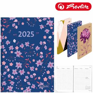 Herlitz Buchkalender A6 Artline 2025, Jahr / Motiv:2025 / Blumen