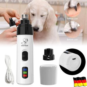 Elektrischer Nagelknipser für Katzen und Hunde, 360° Rotation Haustier Krallenschleifer 50 dB Low Noise Nagelschleifer ohne Schmerz & Blut, USB Ladung