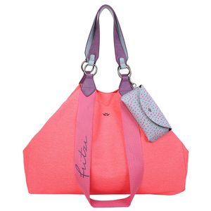Fritzi aus Preußen Izzy Canvas Shopper Handtasche Henkeltasche, Farbe:Neon Mango