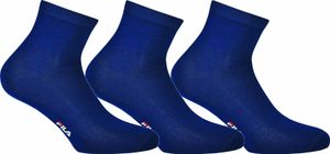 Fila F1609 Socks Quarter 3-Pack Navy 35-38 Skarpety fitness