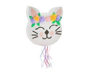 Pinata Katze mit Blumen