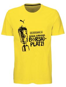PUMA Men / Herren BVB WINNER TEE Pokalfinale 2017 / T-Shirt , Größe:S, Farbe:Gelbtöne